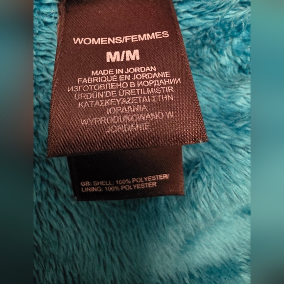 The North Face Women's Teal Osito Luxe Zip Up Fleece Jacket ~ Size Medium - Picture 7 of 9